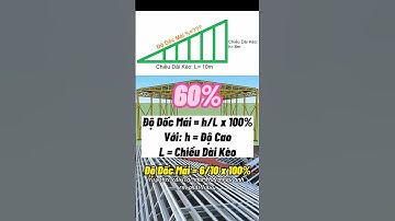 Hướng dẫn cách tính độ dốc mái nhà #youtubeshorts #xuhuong #cokhi #cnc #chiase #nhatuilamcokhi