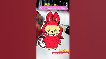 Art tutorials be like 👀😱🤣 are you relate this? How to go Viral