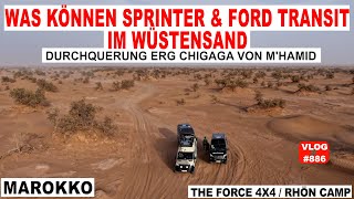#886 Sandwüste mit 4x4 Sprinter | ERG CHIGAGA WÜSTE Marokko | Wüstenwald mit Lagerfeuer | Sandsturm