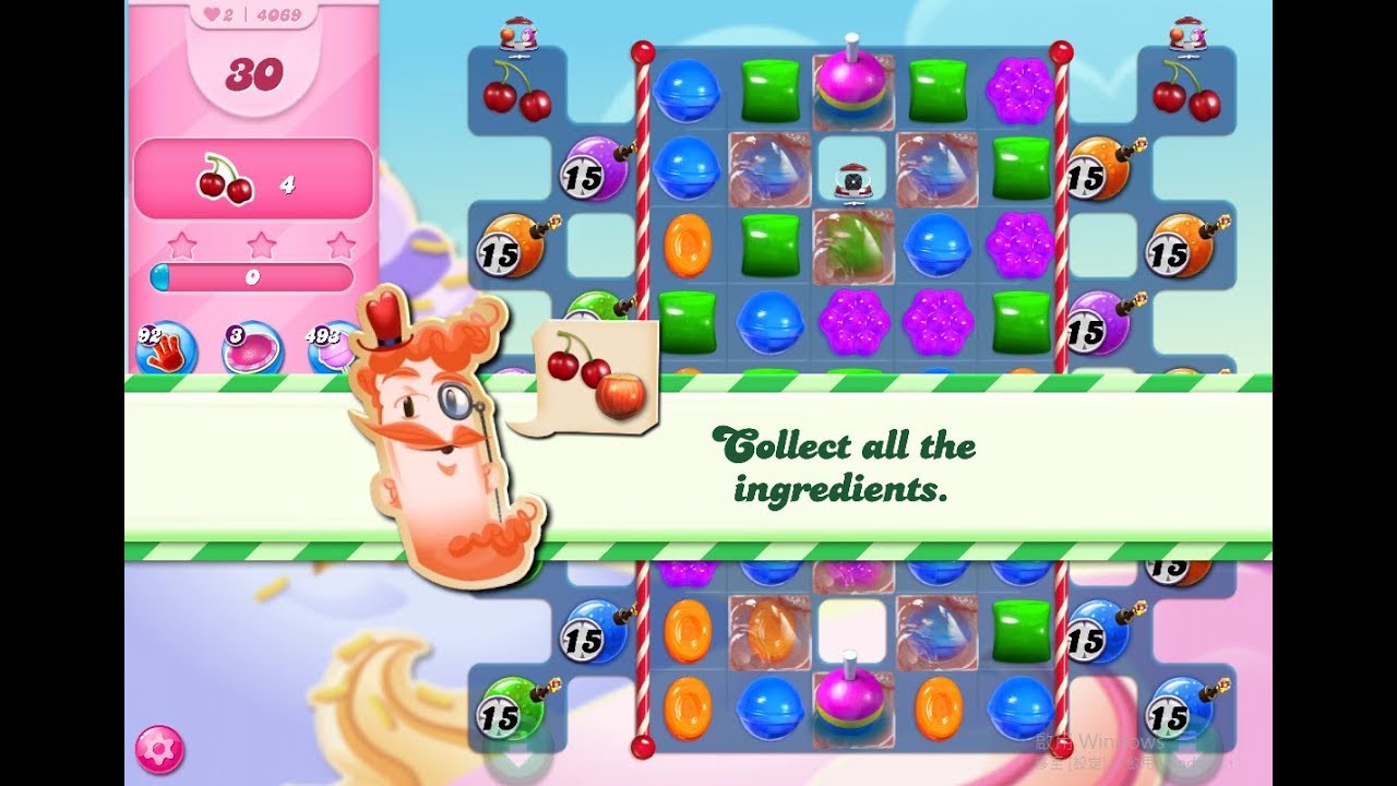 Candy Crush Saga Level 4069 (3 stars, No boosters)