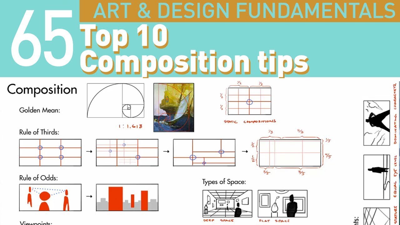 6 of composition types artists for  YouTube Composition 10 Tips  My Top