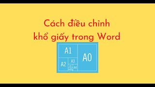 Cách điều chỉnh khổ giấy trong Word