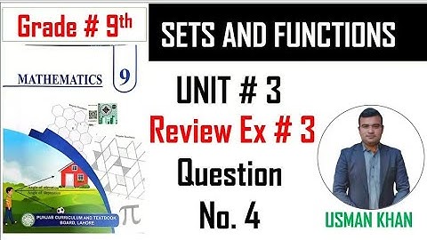 Class 9 maths chapter 3 review exercise 3 question no. 4，Punjab board 9th class maths new book