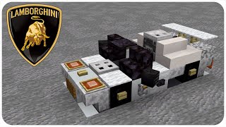 How To Build A Supercar In Minecraft Lamborghini Diablo Roadster Minecraft Supercar Tutorial