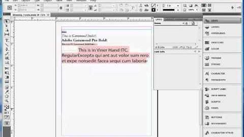 InDesign Training : How to Replace Missing Fonts in Adobe InDesign CS5