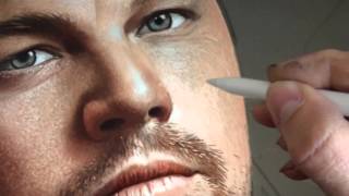 Artist tomasz welna has painted a photo-realistic portrait of the
actor leonardo dicaprio using ipad pro 12.9" with apple pencil and
procreate app. video rev...
