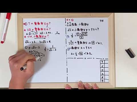 [共通テスト]2 整数部分と小数部分　数学ⅠA