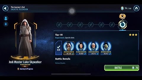 GL Jedi Master Luke Tiers 4-6 | Surprisingly Easy! | SWGOH