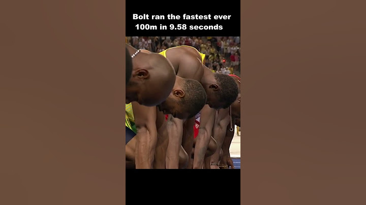 Usain Bolt 100m World Record