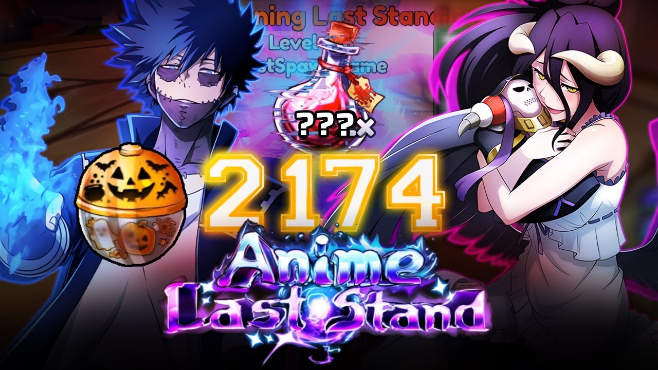 2174 капсулы открываются в аниме Last Stand (Повезёт?) Обновление Roblox на Хэллоуин