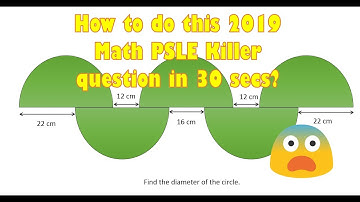 How to do this 2019 PSLE Math killer question in 30 sec?