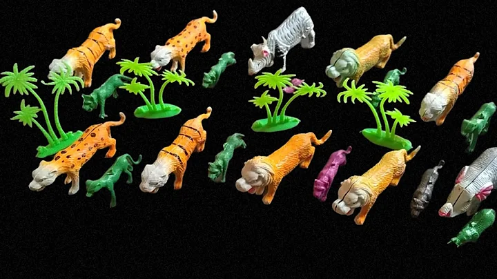 Lion, Elephant, Cheetah, Giraffe, Bear, Tiger, Zebra, Wolf, Zoo Animals, Toy Wild Animals for Kids