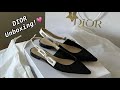 💕 DIOR J'ADIOR SLINGBACK BALLERINA FLAT (Black Technical Fabric) Unboxing! 💕