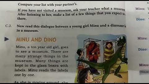 DAV nahan,class 3, English reader ,unit 2(c) ,Minu and Dino ( part 4)