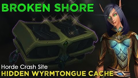 Hidden Wyrmtongue Cache - Horde Crash Site (Coast of Anguish / Maw of Corruption)