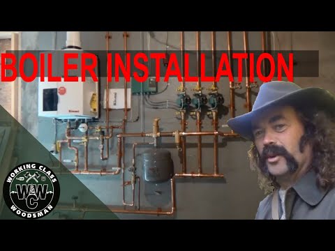 Installing a Rinnai, Modern Condensing Combination Boiler - YouTube