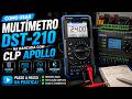 Fazendo medições com o multímetro DST-210 da FNIRSI e nosso CLP Apollo