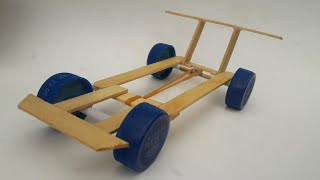 Make a Rubber-Powered Toy Car Without Dynamos And Batteries