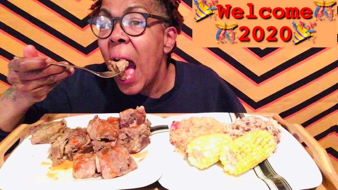 NeckBones, Sauerkraut, Corn, Blackeyed Peas & Rice (New Year’s Day