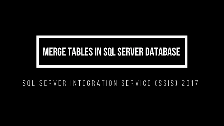 SSIS Merge and Join Tables from different Databases
