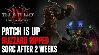 Blizzard Just RIPPED Sorc After 2 Weeks Diablo 4 Lord Of Hatred