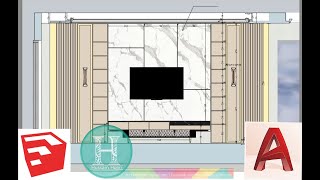 عمل SHOP DRAWING احترافي باستخدام SketchUp + AutoCAD screenshot 2