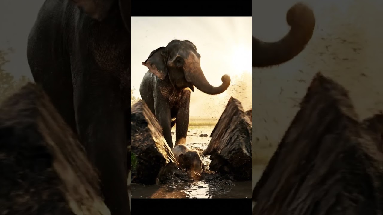 The Giant Log Rescue – Baby Elephant Saved! | Emotional Animals Rescue Mission in the Fields