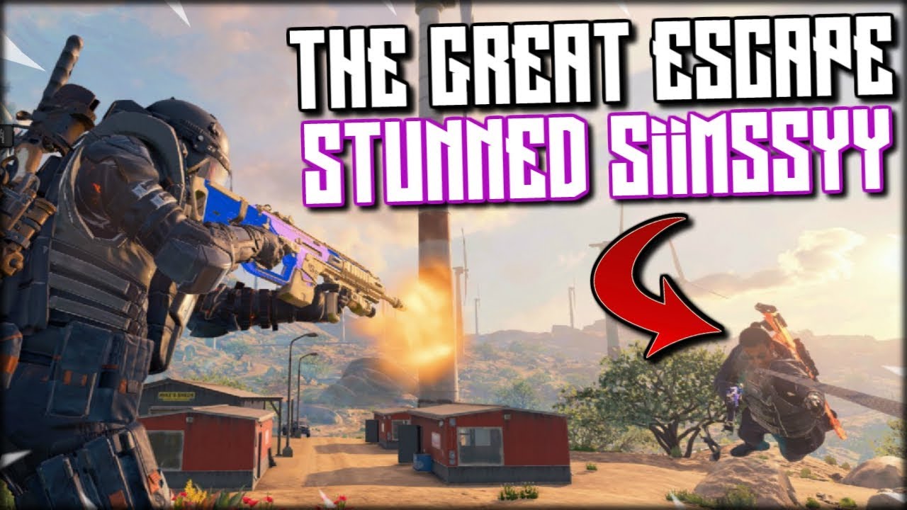 THE GREAT ESCAPE!! INSANELY CLUTCH PLAY FOR ANOTHER COD BLACKOUT SOLO WIN!