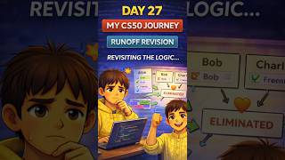 Day 27 of CS50: Revisiting the Runoff Problem #shorts #youtubeshorts