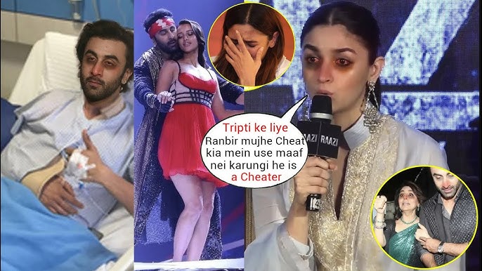 Alia Bhatt's shocking Reaction after her Divorce news with Ranbir for Tripti Dimri& Neetu Kapoor - YouTube
