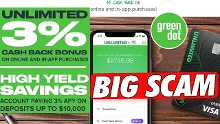 Is Green Dot Unlimited Cash Bank Account A Scam 3 Unlimited Cash Back Youtube