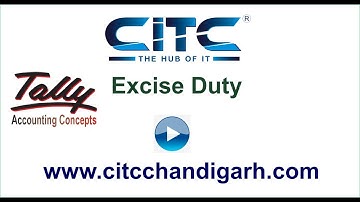 Tutorial video on Excise Duty in Tally