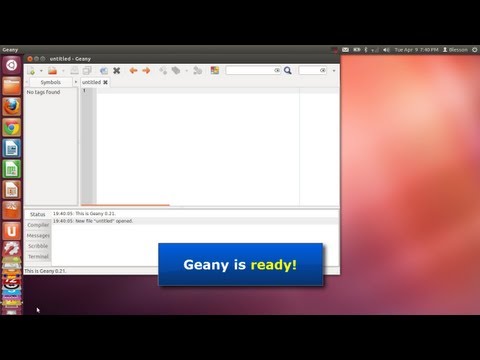 Ubuntu 12.04 - How to Install and Run Geany