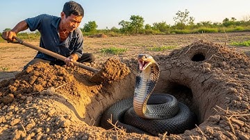 cuộc gọi khẩn cấp cho các chuyên gia bắt rắn hổ mang | cậu bé tìm ra hang động của rắn hổ mang #rắn