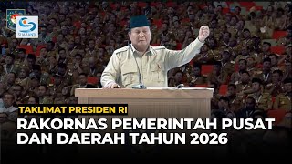 [FULL] Taklimat Presiden RI pada Rakornas Pemerintah Pusat dan Daerah Tahun 2026