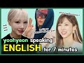 yoohyeon speaking english for 7 minutes 🐶