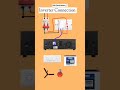 Inverter Conection Wiring💡🔌#inverterconnnection#inverter#wiringdiagram#wiring#electricalindia#shorts
