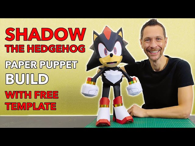 How to make Shadow the Hedgehog - Paper Puppet - YouTube how-to-make-shadow-the-hedgehog-paper-puppet-youtube