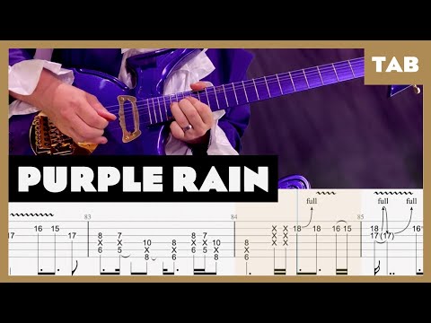 Purple Rain Prince Cover | Guitar Tab | Lesson | Tutorial
