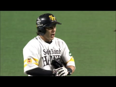 【プロ野球パ】きっちりセンターへ、柳田の先制タイムリー 2015/06/20 H-F