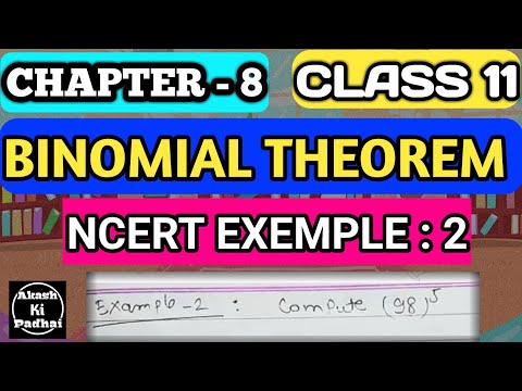 NCERT Example - 2 ||BINOMIAL THEOREM chapter - 8 |Class 11 Maths  Akash ki padhai