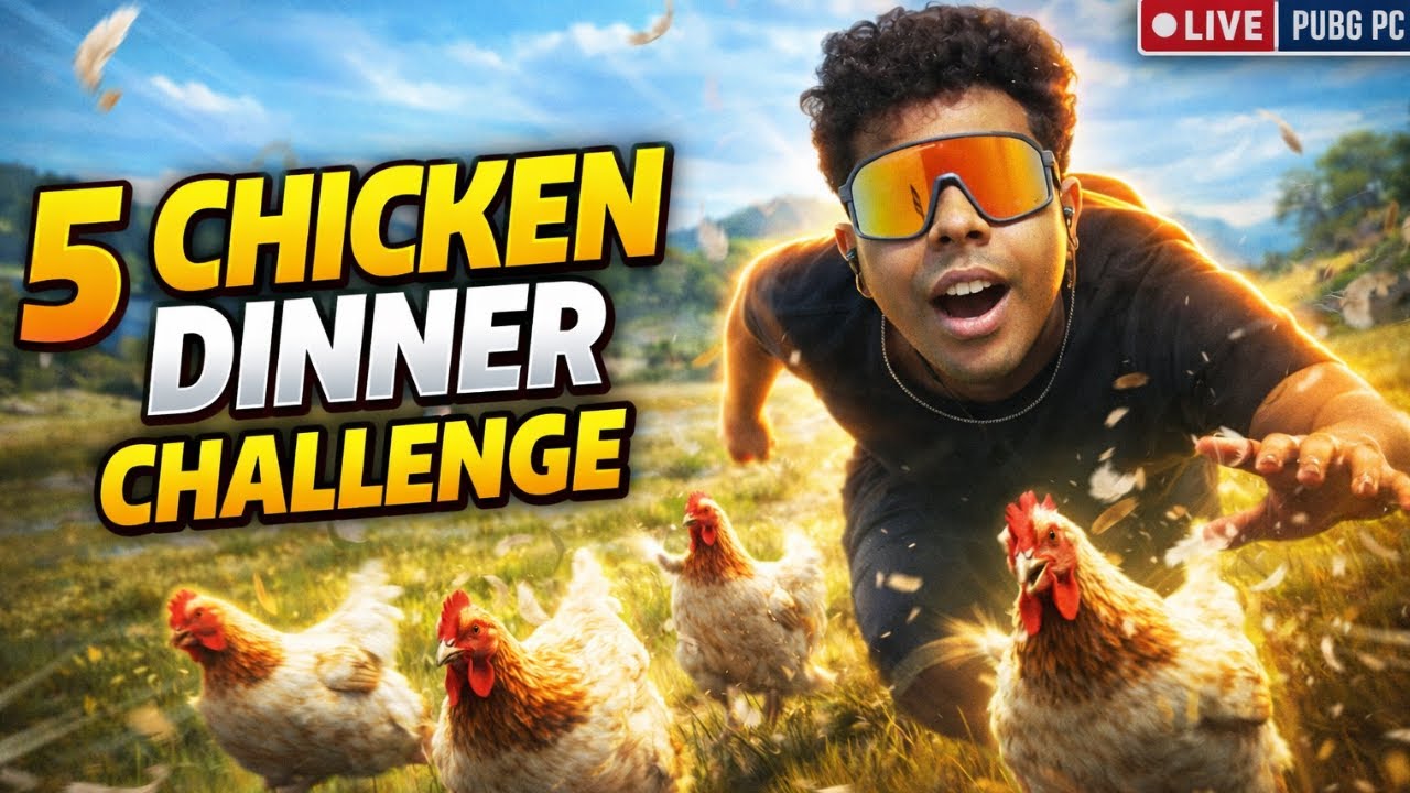 5 Chicken Dinner Challenge 🐔🔥 | PUBG PC Live Stream | BRANSTARK GAMING ...