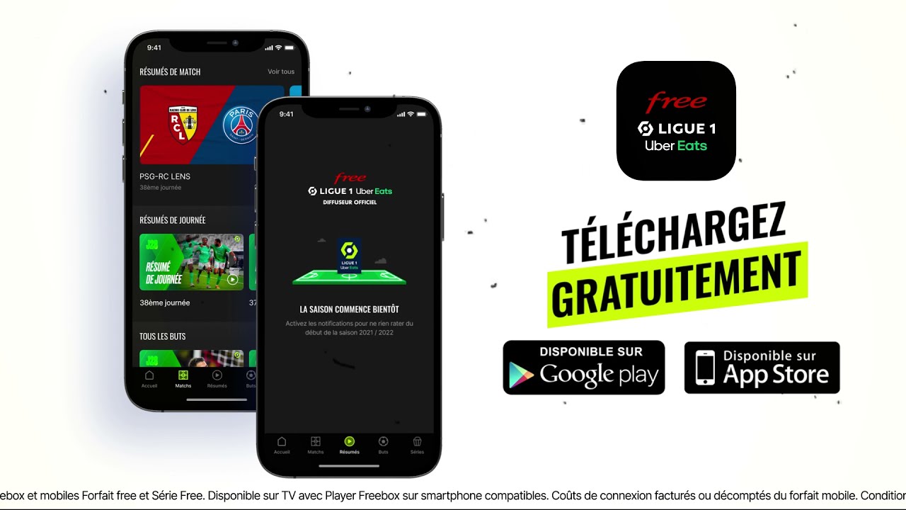 Free Ligue 1 La Seule Offre Avec 100 De La Ligue 1 Uber Eats En Extraits Et Quasi Direct Portail Free