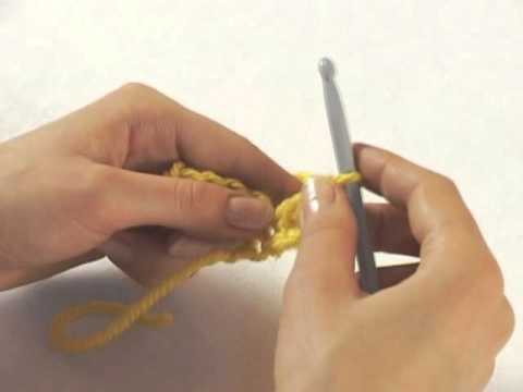 Вязание крючком - Столбики с двумя накидами