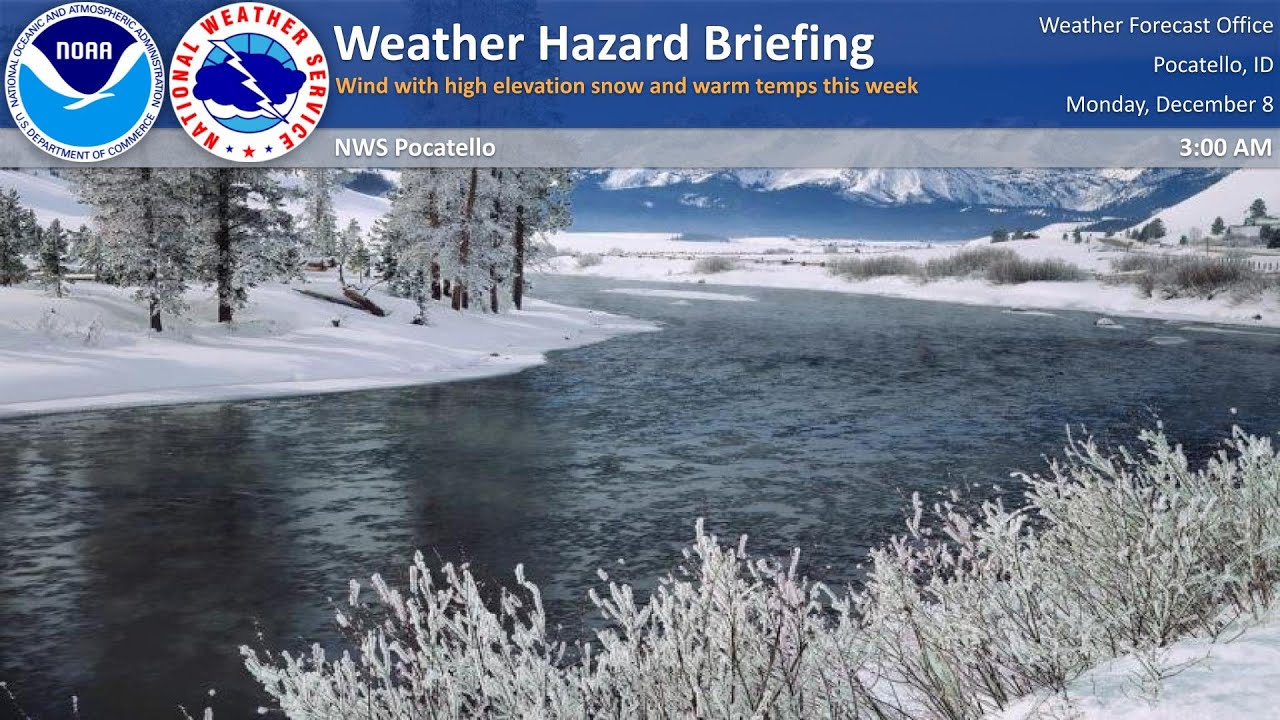 12/08/25 Hazard Briefing - Windy with high elevation snow and warm ...