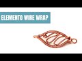 Wire wrapping tutorial italiano. come fare una foglia e decorarla.