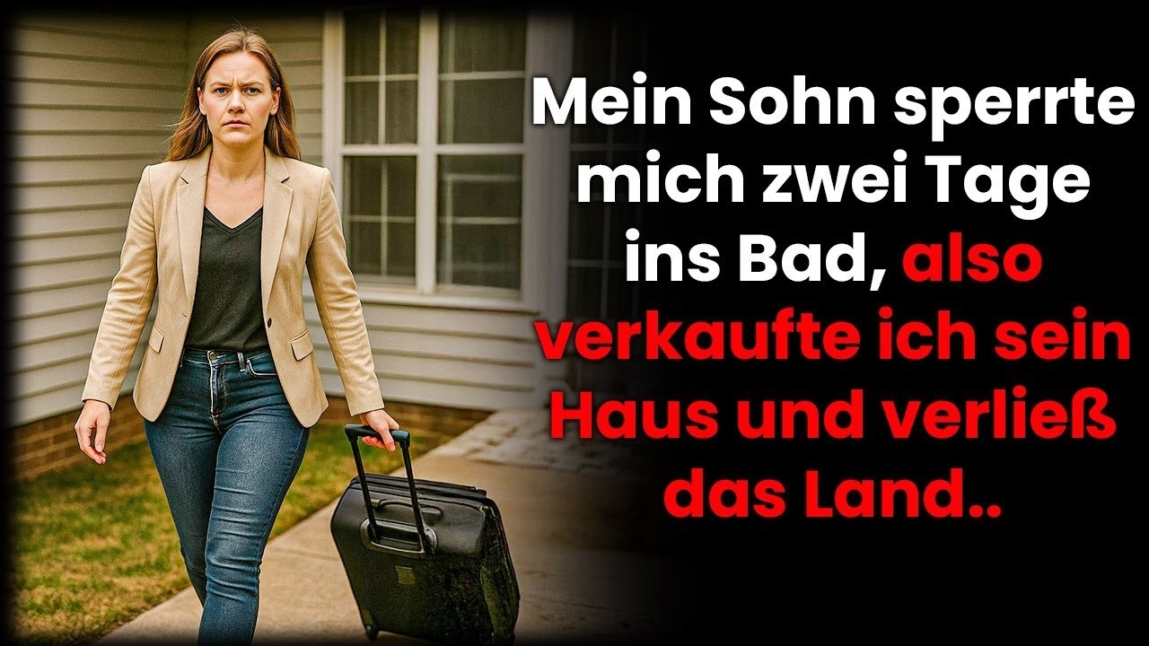 Mein Sohn sperrte mich zwei Tage ins Bad, also verkaufte ich sein Haus und verließ das Land.