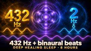 432 Hz Healing Frequency & Binaural Beats - Deep sleep, 8 hours
