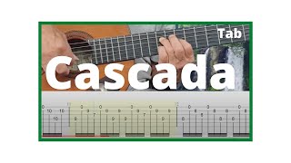 Cascada SPANISH GUITAR STUDY # 1 @dd-guitarschool.nl