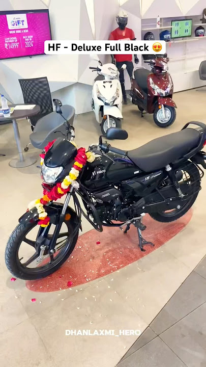 Hf - Deluxe Full Black Addition ✌️ #hf #hfdeluxe #shorts #motorcycle #dhanlaxmihero